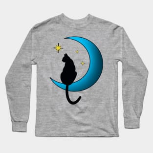 Moon cat Long Sleeve T-Shirt